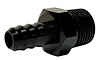 PF-4202 Adapter Fitting, 3/8 in. NPT Male to 3/8 in. Hose Barb, Straight, Aluminum [Black Anodized] - image 1