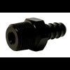 PF-4202 Adapter Fitting, 3/8 in. NPT Male to 3/8 in. Hose Barb, Straight, Aluminum [Black Anodized] - image 2