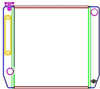 ClassicCool Universal Fit Radiator Single Pass Crossflow Design 22" x 19" with Steam Fitting & Cooler - image 1