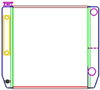 ClassicCool Universal Fit Radiator Dual Pass Crossflow Design 22" x 19" with Transmission Cooler - image 1
