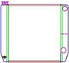 ClassicCool Universal Fit Radiator Dual Pass Crossflow Design 22" x 19" with Straight Outlet - image 1