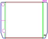ClassicCool Universal Fit Radiator Dual Pass Crossflow Design 24" x 19" with Straight Outlet - image 1