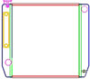 MegaCool Universal Fit Radiator Single Pass Crossflow Design 22" x 19" with Steam Fitting & Cooler - image 1