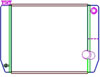 MegaCool Universal Fit Radiator Dual Pass Crossflow Design 22" x 15.50" with 16AN Inlet - image 1