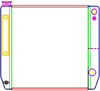 MegaCool Universal Fit Radiator Dual Pass Crossflow Design 22" x 19" for LS Swap with Transmission Cooler - image 1
