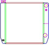 MegaCool Universal Fit Radiator Dual Pass Crossflow Design 22" x 19" for HEMI Swap - image 1