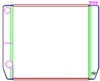MegaCool Universal Fit Radiator Dual Pass Crossflow Design 24" x 19" with Straight Outlet - image 1