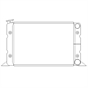 Scirocco Style Racing Radiator with Passenger Inlet & Passenger Outlet - image 1