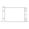 Scirocco Style Racing Radiator with Passenger Inlet & Passenger Outlet
