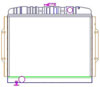 ExactFit Radiator for 1967-1974 AMX/Ambasador/Gremlin/Hornet/Javelin with Grille Side Mounting Brackets - image 1