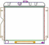 ExactFit Radiator for 1962-1965 Belvedere, Fury, and Sport Fury with Small Block - image 1