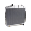 ExactFit Radiator for 1957 Chevrolet Car for Chevy L6 Mount with Transmission Cooler - image 1