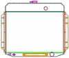 ExactFit Radiator for 1961-1964 Ford Truck with Early Ford Small Block & L6 - image 1