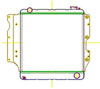 PerformanceFit Radiator for 1987-2006 Jeep Wrangler YJ/TJ Chevy V8 Swap - image 1