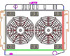 ExactFit Radiator ComboUnit for 1970-1973 Chrysler B Body Charger/Coronet/Road Runner/Satellite with Small Block - image 1