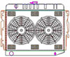 ExactFit Radiator ComboUnit for 1966-1969 Chrysler B Body Belvedere/Satellite/Coronet/Charger with Small Block - image 1