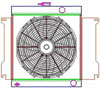 ExactFit Radiator ComboUnit for 1970-1973 Chrysler A Body Duster, Scamp, & Valiant with L6 - image 1