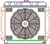ExactFit Radiator ComboUnit for 1967-1969 Chrysler A Body Barracuda, Dart, Scamp, & Valiant with Small Block - image 1