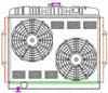 ExactFit Radiator ComboUnit for 1967-1974 AMX/Ambasador/Gremlin/Hornet/Javelin with Grille Side Mounting Brackets - image 1