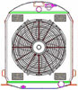 ExactFit Radiator ComboUnit for 1928-1929 Model A with Early GM Engine and Hood Rod Bracket - image 1