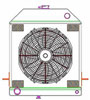 ExactFit Radiator ComboUnit for 1939-1940 Ford Deluxe with Late Ford Small Block & Big Block - image 1