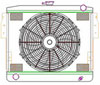 ExactFit Radiator ComboUnit for 1976-1978 Ford Mustang II - image 1
