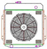 ExactFit Radiator ComboUnit for 1953-1956 Ford Truck with Late Ford Small Block or Big Block - image 1
