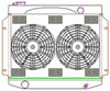 ExactFit Radiator ComboUnit for 1957-1959 Fairlane with Late Small Block & Big Block with OEM L6 Design - image 1