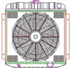 ExactFit Radiator ComboUnit for 1967-1969 Fairlane, Falcon, Torino, Galaxie, & LTD with Early Small Block - image 1