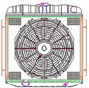 ExactFit Radiator ComboUnit for 1962-1968 Fairlane, Falcon, Torino, Galaxie, & LTD with L6 & Big Block - image 1