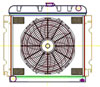 ExactFit Radiator ComboUnit for 1967-1969 Chrysler A Body Barracuda, Dart, Scamp, & Valiant with Big Block - image 1