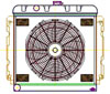 ExactFit Radiator ComboUnit for 1966-1969 Chrysler B Body Belvedere/Satellite/Coronet/Charger with Big Block - image 1