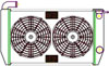 PerformanceFit Radiator ComboUnit for 1983-1993 Chevy S-10 & GMC S-15 with Chevy V8 Swap - image 1