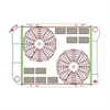 ExactFit Radiator ComboUnit for 1968 Galaxie, Thunderbird, Monterey, & LTD with Late Small Block & Big Block - image 1