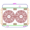 ExactFit Radiator ComboUnit for 1961-1964 Ford Truck with Late Ford Small Block & Big Block - image 1