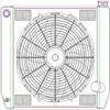 ClassicCool ComboUnit Universal Fit Radiator and Fan Single Pass Crossflow Design 22" x 19" with 16AN Inlet - image 1