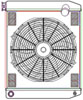 ClassicCool ComboUnit Universal Fit Radiator and Fan Single Pass Crossflow Design 24" x 19" with 16AN Inlet - image 1