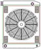 ClassicCool ComboUnit Universal Fit Radiator and Fan Single Pass Crossflow Design 24" x 15.50" with 16AN Inlet/Outlet - image 1