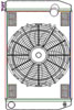 ClassicCool ComboUnit Universal Fit Radiator and Fan Single Pass Crossflow Design 26" x 15.50" with No Options - image 1