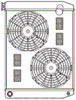 ClassicCool ComboUnit Universal Fit Radiator and Fan Single Pass Crossflow Design 26" x 19" with 16AN Inlet - image 1