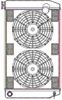 ClassicCool ComboUnit Universal Fit Radiator and Fan Single Pass Crossflow Design 27.50" x 15.50" with 16AN Inlet - image 1