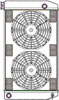 ClassicCool ComboUnit Universal Fit Radiator and Fan Single Pass Crossflow Design 27.50" x 15.50" with 16AN Inlet/Outlet - image 1