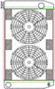ClassicCool ComboUnit Universal Fit Radiator and Fan Single Pass Crossflow Design 27.50" x 15.50" with Straight Outlet - image 1