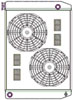 ClassicCool ComboUnit Universal Fit Radiator and Fan Single Pass Crossflow Design 27.50" x 19" with 16AN Inlet/Outlet - image 1