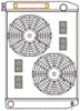 ClassicCool ComboUnit Universal Fit Radiator and Fan Single Pass Crossflow Design 27.50" x 19" with Transmission Cooler - image 1