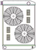 ClassicCool ComboUnit Universal Fit Radiator and Fan Single Pass Crossflow Design 27.50" x 19" with Straight Outlet - image 1