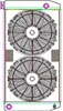 ClassicCool ComboUnit Universal Fit Radiator and Fan Single Pass Crossflow Design 31" x 15.50" with 16AN Inlet/Outlet - image 1