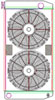 ClassicCool ComboUnit Universal Fit Radiator and Fan Single Pass Crossflow Design 31" x 15.50" with Straight Outlet - image 1