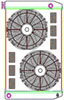 ClassicCool ComboUnit Universal Fit Radiator and Fan Single Pass Crossflow Design 31" x 19" with 16AN Inlet/Outlet - image 1