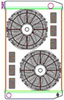 ClassicCool ComboUnit Universal Fit Radiator and Fan Single Pass Crossflow Design 31" x 19" with Straight Outlet - image 1